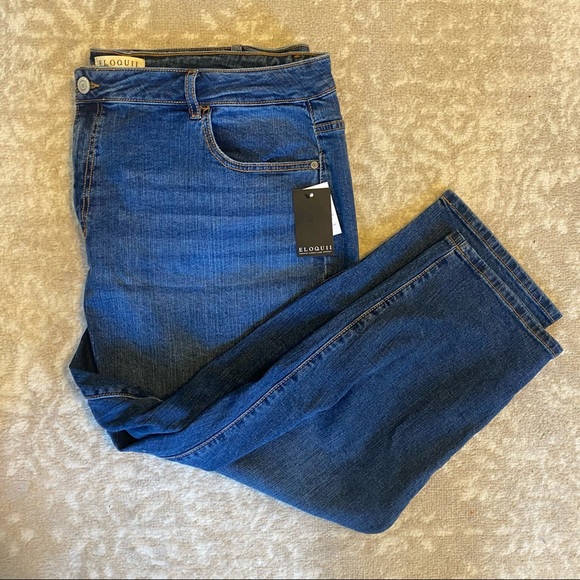 New Eloquii Classic Fit Stretch Mom Jeans - Picture 4 of 6